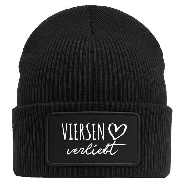 Beanie Viersen verliebt Black Mütze