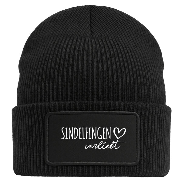 Beanie Sindelfingen verliebt Black Mütze