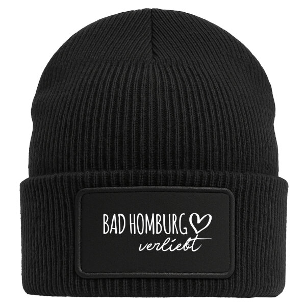 Beanie Bad Homburg vor der Höhe verliebt Black Mütze
