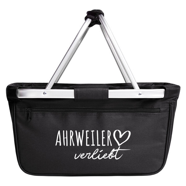 Einkaufskorb faltbar Ahrweiler verliebt 20 Liter Tragekorb Black