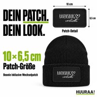 Beanie mit Patch Ravensburg verliebt Black