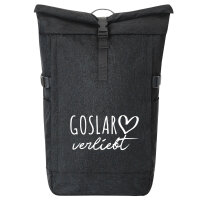 Kurierrucksack Goslar verliebt 30-44 Liter Black Melange