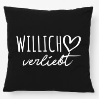 Kissen Willich verliebt 40x40cm