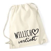Turnbeutel Willich verliebt 12 Liter