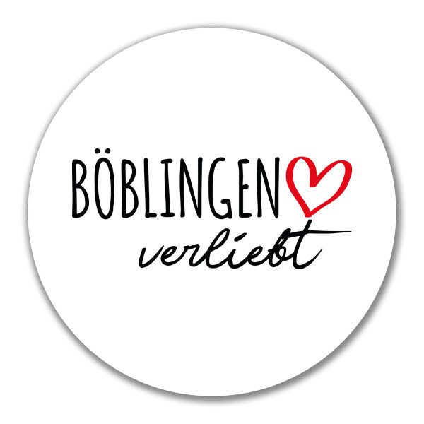 Aufkleber Böblingen verliebt 10cm Sticker