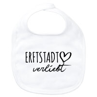 Baby Lätzchen Erftstadt verliebt Klettverschluss