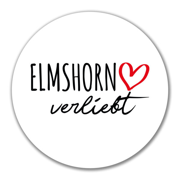 Aufkleber Elmshorn verliebt 10cm Sticker