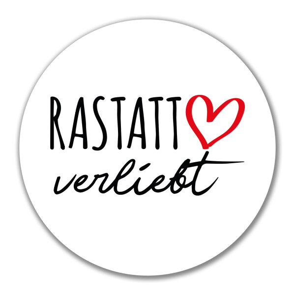 Aufkleber Rastatt verliebt 10cm Sticker