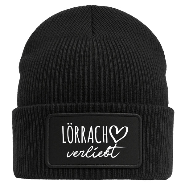 Beanie Lörrach verliebt Black Mütze