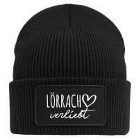 Beanie Lörrach verliebt Black Mütze