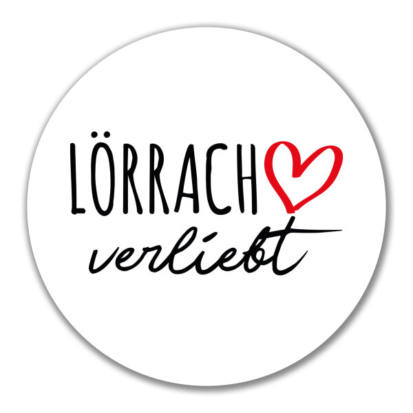 Aufkleber Lörrach verliebt 10cm Sticker