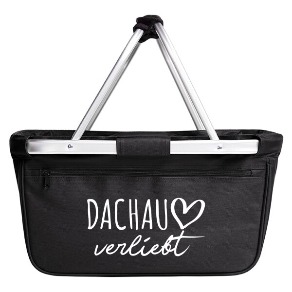 Einkaufskorb faltbar Dachau verliebt 20 Liter Tragekorb Black
