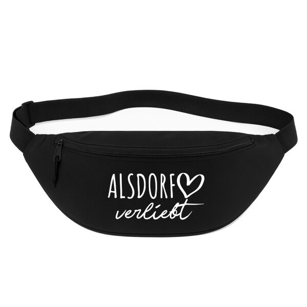 Bauchtasche Alsdorf verliebt 2,5 Liter Black Crossbody Bag