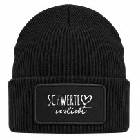 Beanie mit Patch Schwerte verliebt Black