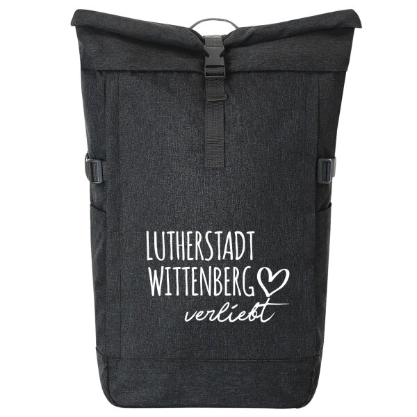 Kurierrucksack Lutherstadt Wittenberg verliebt 30-44 Liter Black Melange