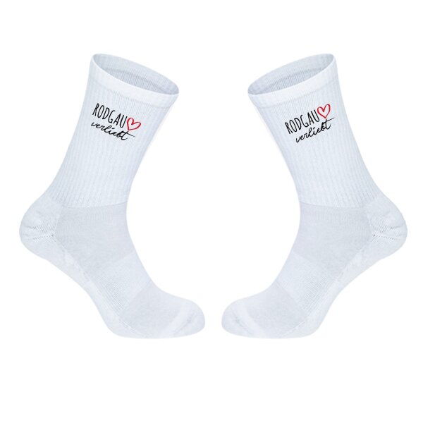Unisex Socken Rodgau verliebt Baumwolle