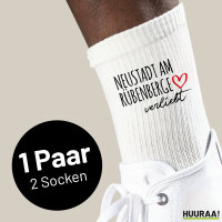 Socken Neustadt am Rübenberge verliebt Größe 37/46 White Motiv Tennissocken