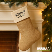 Weihnachtsstrumpf Wismar verliebt Beige