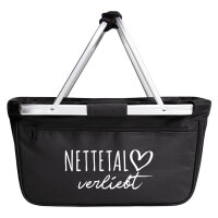 Einkaufskorb faltbar Nettetal verliebt 20 Liter Tragekorb Black