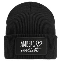 Beanie Amberg verliebt Black Mütze