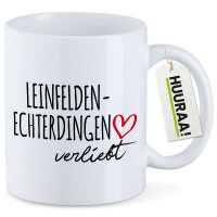 Kaffeetasse Leinfelden-Echterdingen verliebt 330ml