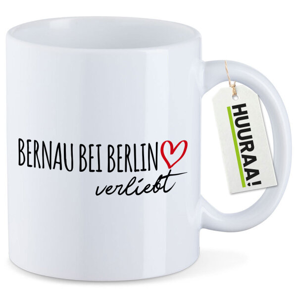 Kaffeetasse Bernau bei Berlin verliebt 330ml