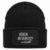 Beanie mit Patch Hofheim am Taunus verliebt Black