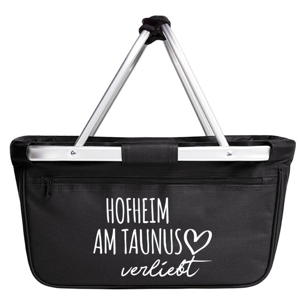 Einkaufskorb faltbar Hofheim am Taunus verliebt 20 Liter Tragekorb Black