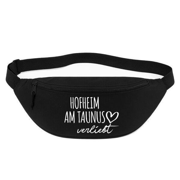 Bauchtasche Hofheim am Taunus verliebt 2,5 Liter Black Crossbody Bag