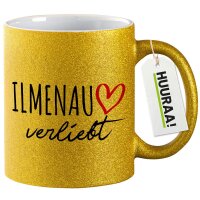 Glitzertasse Ilmenau verliebt 330ml