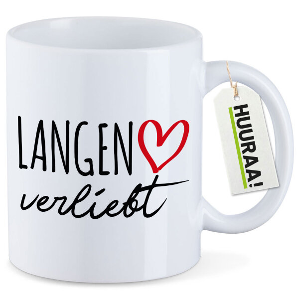Kaffeetasse Langen verliebt 330ml