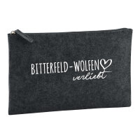 Kulturbeutel Bitterfeld-Wolfen verliebt 1 Liter Filz...