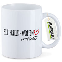 Kaffeetasse Bitterfeld-Wolfen verliebt 330ml