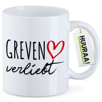 Kaffeetasse Greven verliebt 330ml