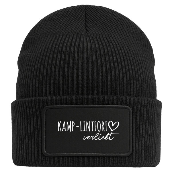 Beanie Kamp-Lintfort verliebt Black Mütze