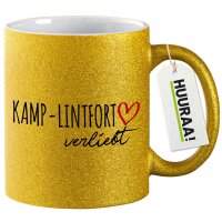 Glitzertasse Kamp-Lintfort verliebt 330ml