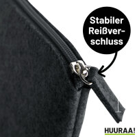 Kulturbeutel Backnang verliebt 1 Liter Filz Charcoal Kosmetiktasche