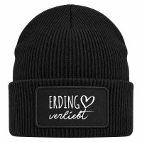 Beanie mit Patch Erding verliebt Black