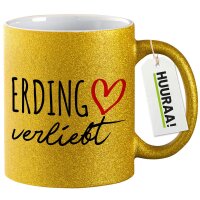 Glitzertasse Erding verliebt 330ml