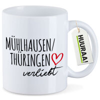 Kaffeetasse Mühlhausen/Thüringen verliebt 330ml