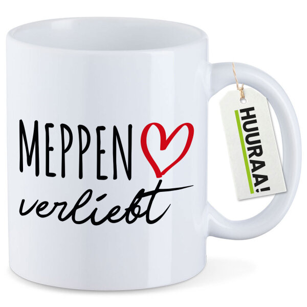 Kaffeetasse Meppen verliebt 330ml