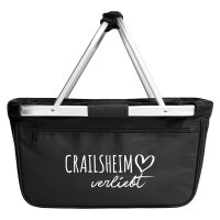 Einkaufskorb Crailsheim verliebt 20 Liter Black