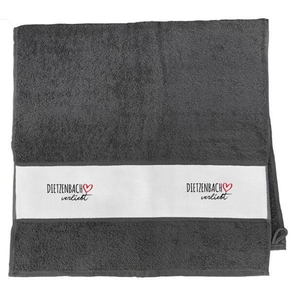 Handtuch Dietzenbach verliebt 50x100cm