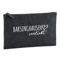 Kulturbeutel Barsinghausen verliebt 1 Liter Charcoal