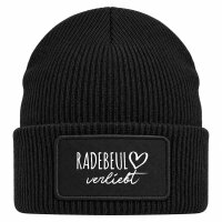 Beanie mit Patch Radebeul verliebt Black