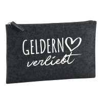 Kulturbeutel Geldern verliebt 1 Liter Charcoal