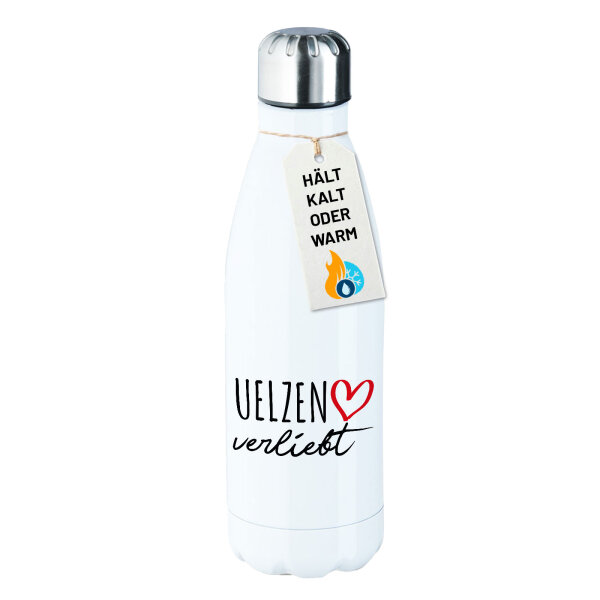 Edelstahl-Trinkflasche Uelzen verliebt 500ml
