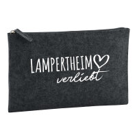 Kulturbeutel Lampertheim verliebt 1 Liter Charcoal