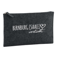 Kulturbeutel Bernburg (Saale) verliebt 1 Liter Charcoal