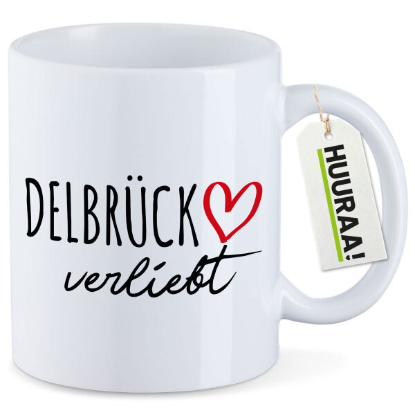 Kaffeetasse Delbrück verliebt 330ml